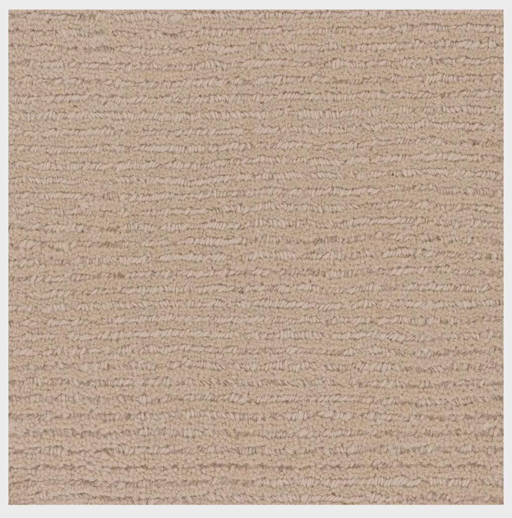 Hand-Tufted Wool Rug: Solid Beige, Soft Plush Texture