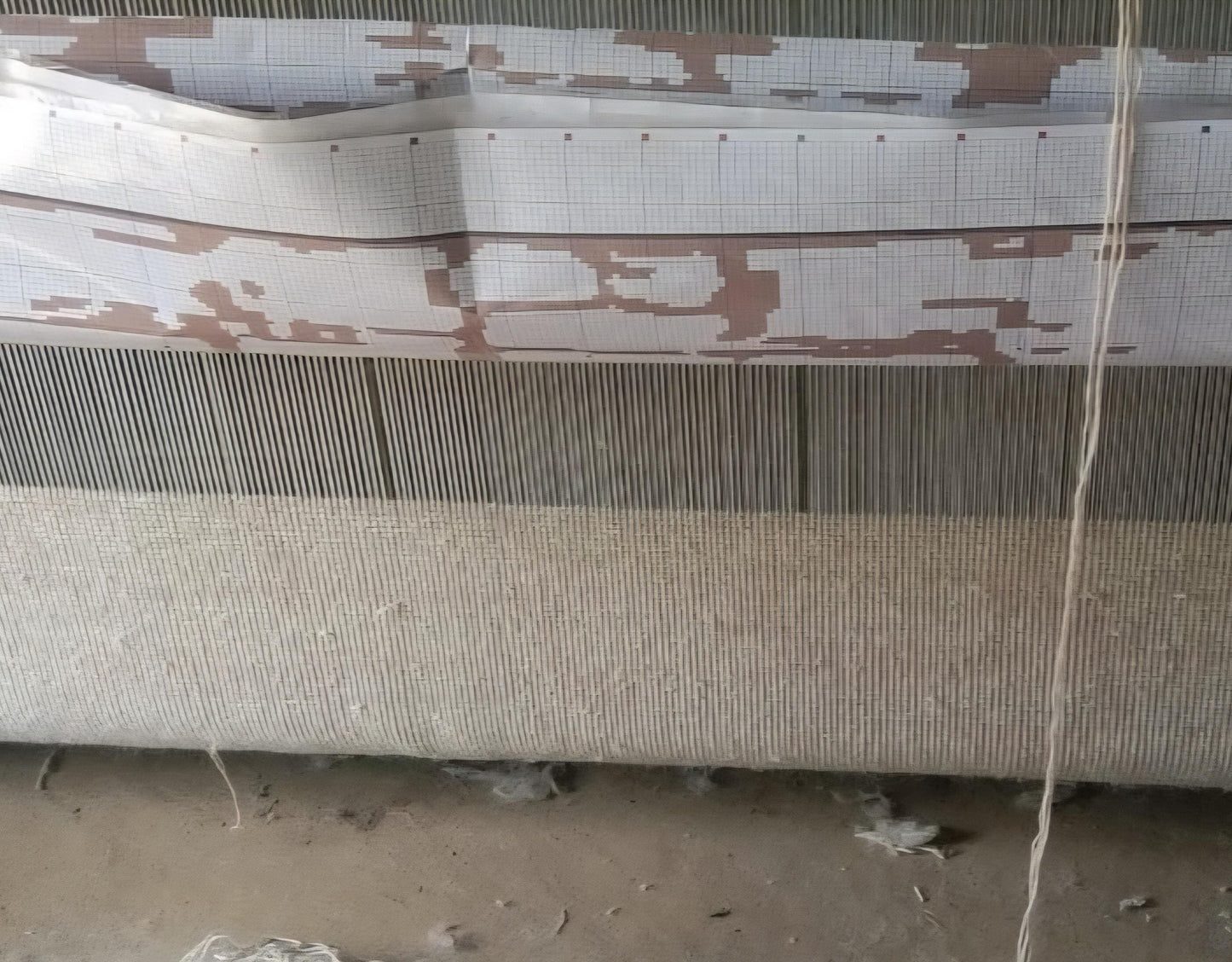 Hand-Knotted Ivory Wool Rug: High-Low Texture, Modern Neutral Carpet